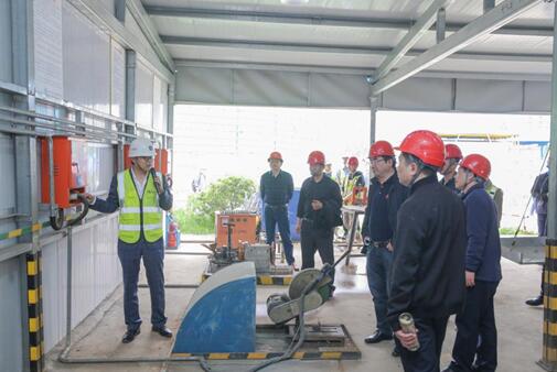 規范引領·標桿示范——肥西縣重點工程建設管理中心觀摩團走進中建八一華中公司肥西縣人民醫院項目
